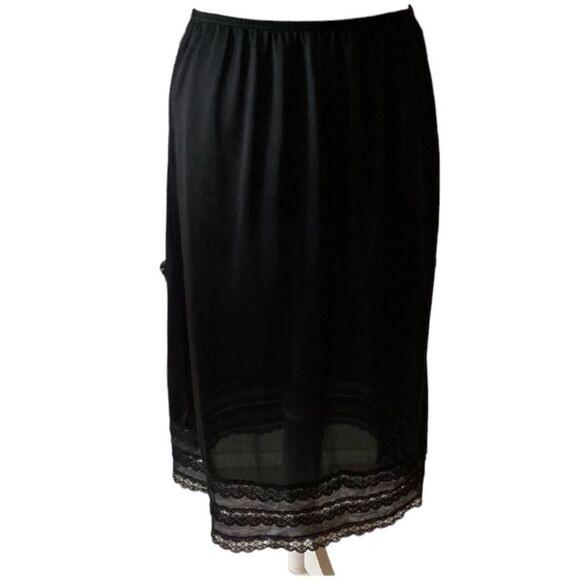 Vintage Black lace Slip Medium - Picture 1 of 6